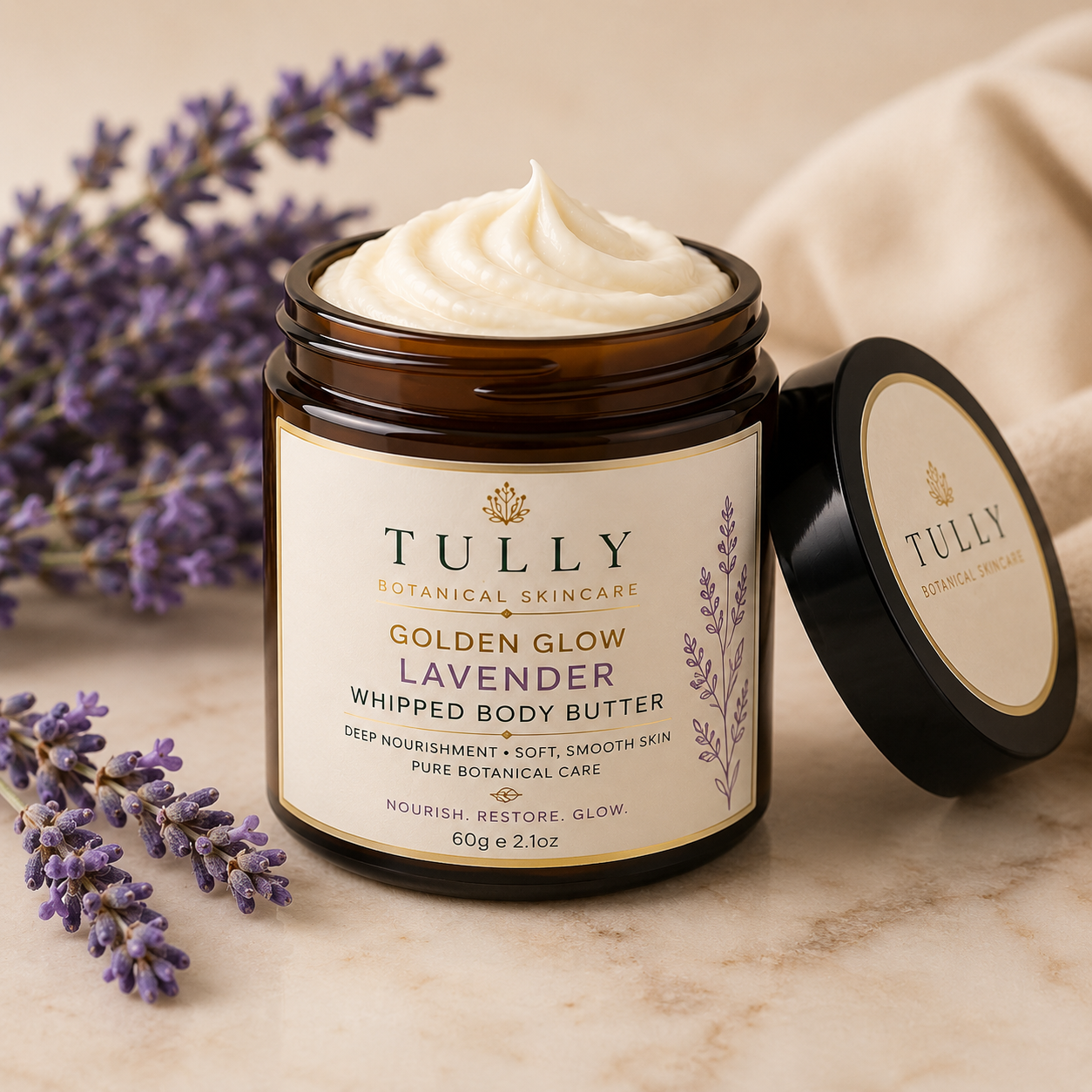 Golden Glow Lavender Whipped Body Butter
